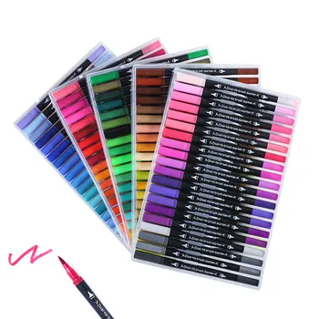 

Fine Sketch Marker Estilografo Dibujo Dual Brush Brush Pen Pastel Tipped Pen Painting Watercolor Dual Brush Pen