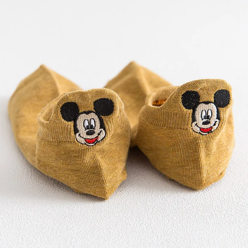 Women Socks Disney Mickey Minnie Cute Cotton Cartoon Animal Socks for Girls Autumn Summer