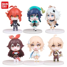

1pcs Genshin Impact Figure Klee Lumine Aether Barbatos Amber Diluc PVC Action Figure Collection Desktop Model Toy Doll Gifts