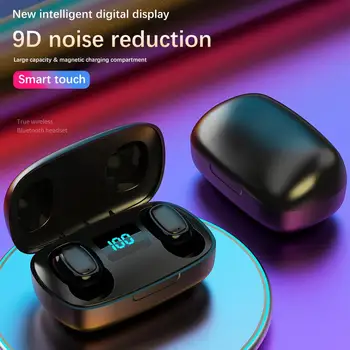 

LIGE Bluetooth Headset 9D Surround Sound Automatic Pairing Headphone Touch Control Waterproof Smart Noise Reduction Earphone
