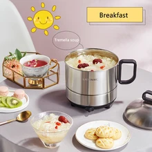 220 В портативная многофункциональная электрическая сковорода для дома с разрезом индукционная плита кухонный помощник из нержавеющей стали рисоварка