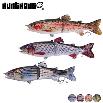 

Hunthouse wobblers multi-section pike lure 185mm 65g sinking bass hard lures 3pcs/plots jointed fake bait lw108 fishing accesso