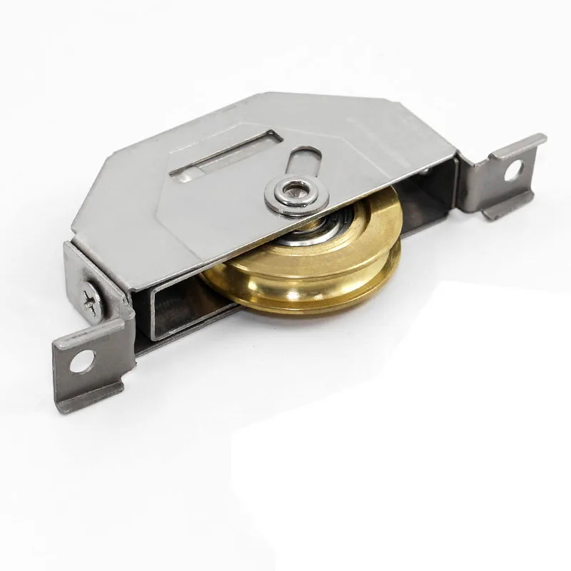 Varanda Deslizante Polia de Porta de Aço Plástico Liga de Alumínio Janela Roda de Bronze Mudo Rolo Ferragem