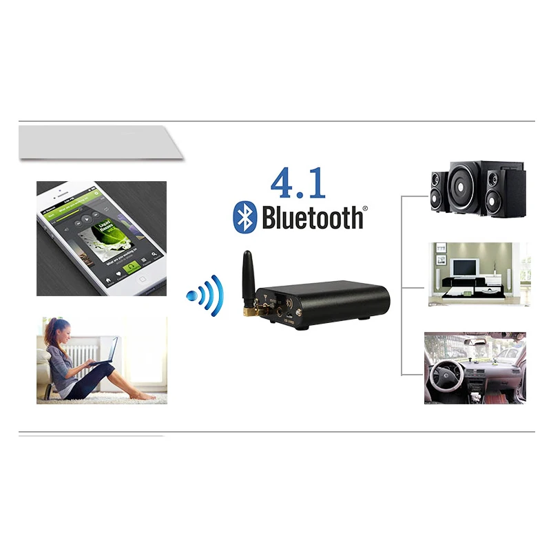 KYYSLB DC9~ 12V BT3 усилитель 4,1 Bluetooth приемник аудио Hifi без потерь высококачественный усилитель звука для автомобиля беспроводной конвертер