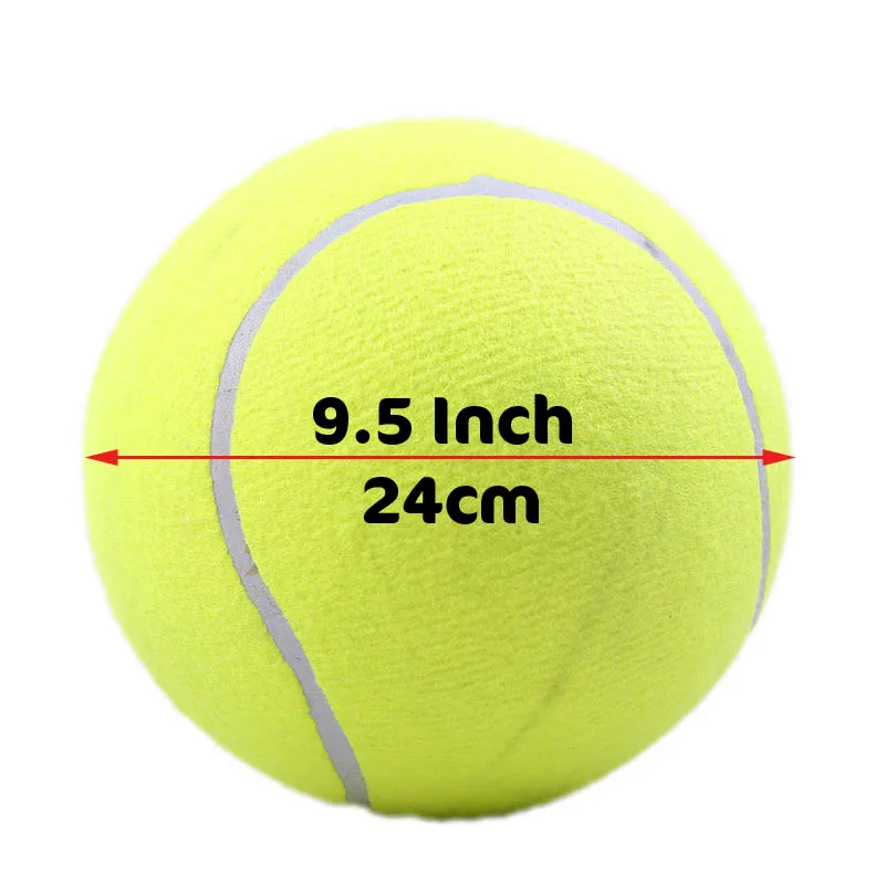 Green 9.5 Inch 24 см гигантский теннисный мяч для собаки жевательная игрушка большой надувной Теннисный мяч собака интерактивные игрушки товары для домашних животных открытый крикет собака игрушка - Цвет: Green 9.5 Inch