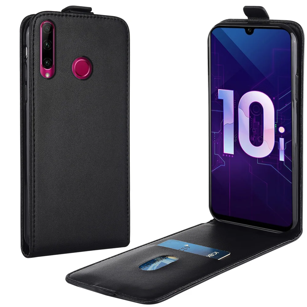Flip Up and Down Leather Case for Huawei Honor 10i HRY-LX1T HRY-LX1 Vertical Cover 10 i Phone Bag | Мобильные телефоны и