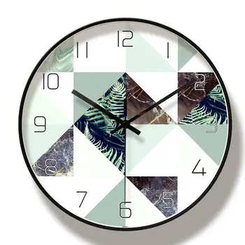 

Wall Clock Living Room Creative Silent Clock Bedroom Modern Simple Household Wall Watch No Hole