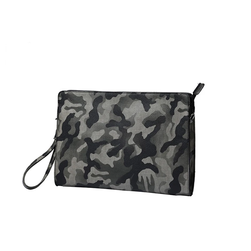 

Men's and women's hand-holding bags with large capacity single-shoulder diagonal span bag camouflage pu envelope bag