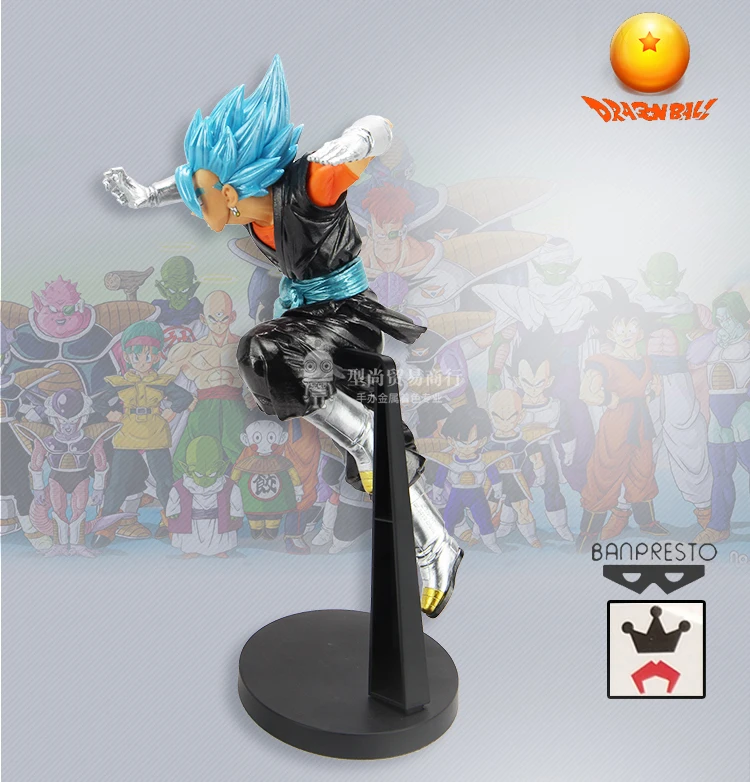Японское аниме 1/100 Dragon Ball Супер голубые волосы Vegetto 26 см ПВХ Металл цветная кукла рождественский подарок экшн игрушка фигурки