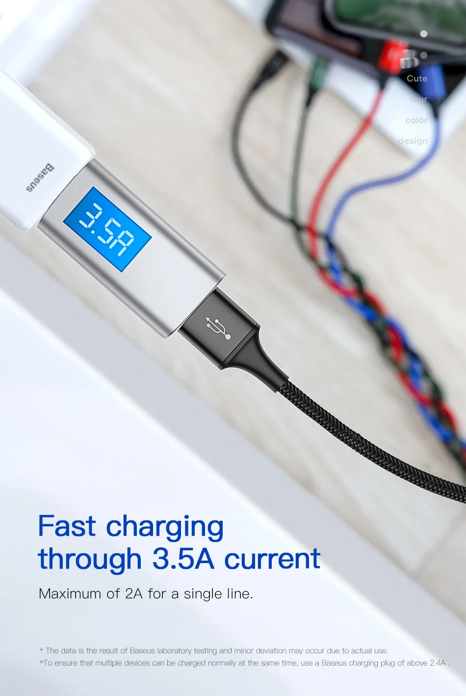 Baseus 4 в 1 USB кабель для iPhone X xs max зарядный кабель 3 в 1 Micro usb type C кабель для samsung Galaxy S9 S8 Plus