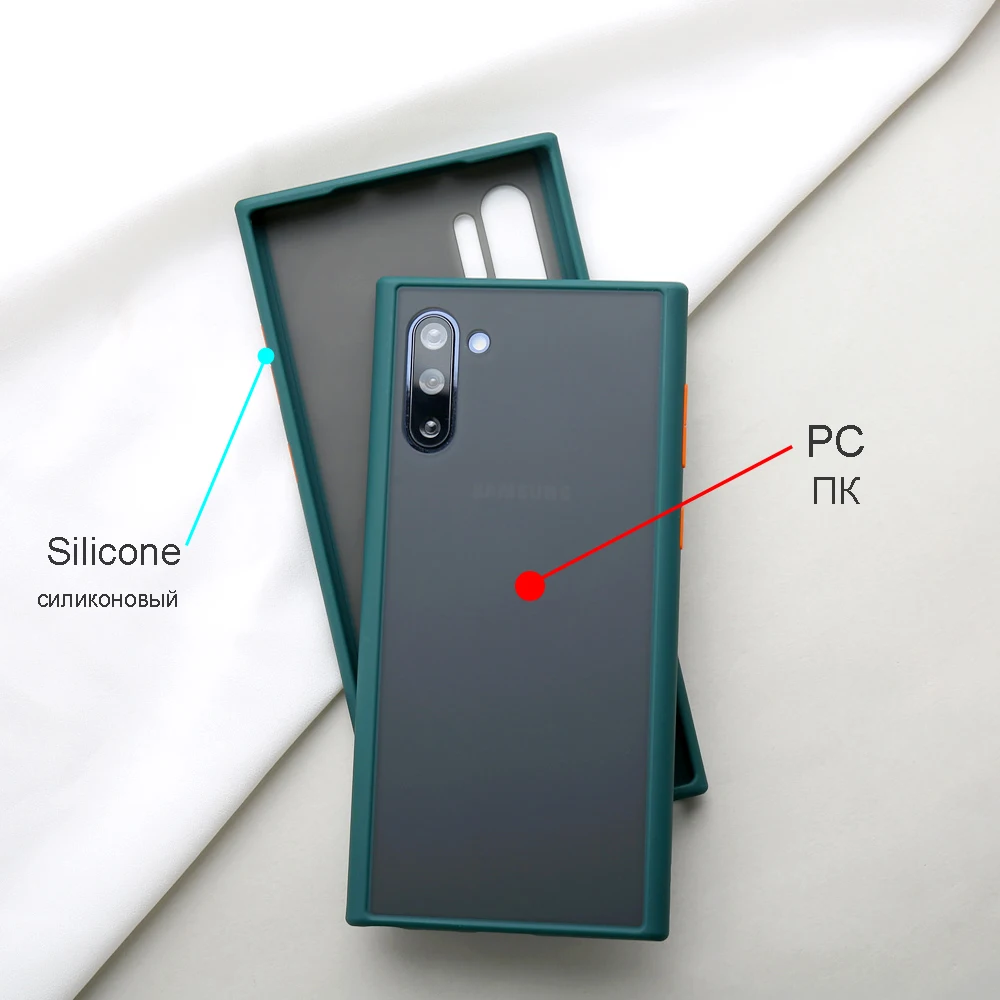 Контрастный ЦВЕТНОЙ чехол для телефона samsung Galaxy S10 S10+ Note 10 силиконовый защитный чехол A30 A40 A50 A60 A70 A30s A5s матовая задняя крышка