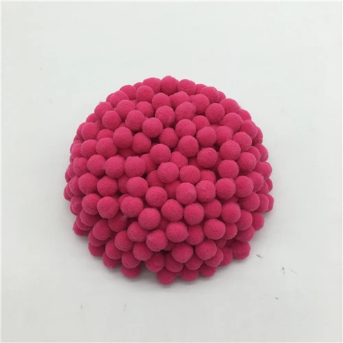 14 rose Red 350 шт 10 мм маленькие разноцветные DIY украшения помпон меховой шарик плюшевый шар материал ручной работы раннего обучения креативный шарик ручной работы - Цвет: 14 rose Red