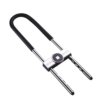 

U-shaped Fingerprint Lock Intelligent BT APP Lock Office Shop Glass Door Lock Double Push Extended Anti-shear Anti-theft Lock
