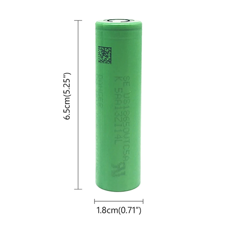 2 шт. батарея 18650 35A натуральная vtc5a 3,6 V US18650 2600 мА/ч, непрерывная 40A паров mods 18650 аккумуляторная батарея