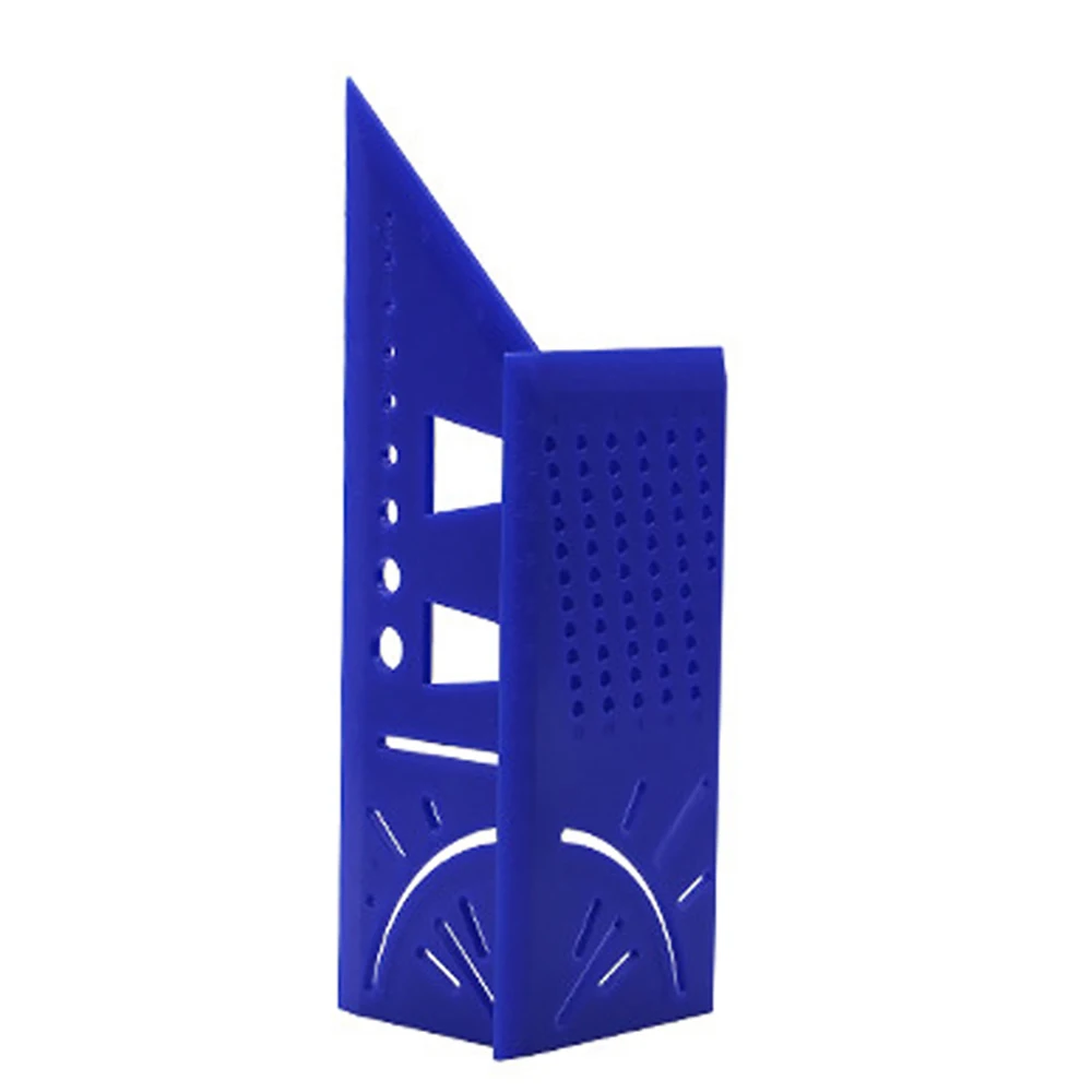 Практичный деревообрабатывающий 3D Mitre угловой измерительный инструмент квадратного размера с манометром линейки инструменты 45+ 90 градусов метрический датчик - Цвет: Синий