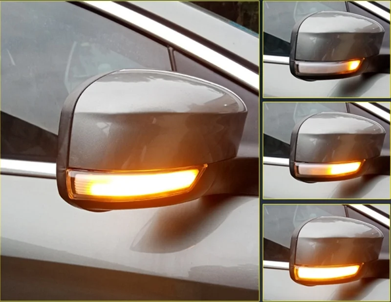 2pcs LED Side Wing Rearview Mirror Indicator Blinker Repeater Dynamic Turn Signal Light For Ford Focus 2008-2010 2 3 Mondeo | Автомобили и