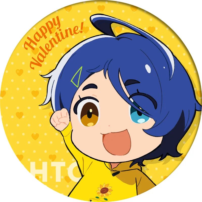 Cartoon WONDER EGG PRIORITY Ohto Ai Cosplay Badge Brooch Pin Anime Accessories For Clothes Backpack Decoration gift