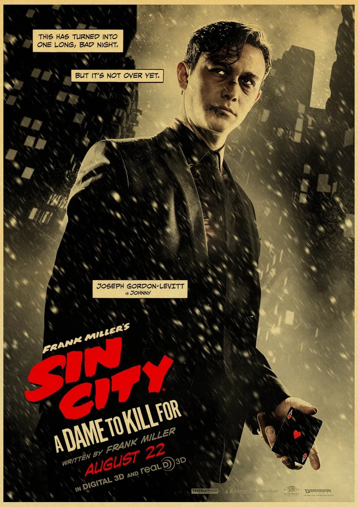 Sin City крафт-плакат, плакат в стиле ретро винтажный постер настенное украшение для домашнее барное кафе персонализированное украшение комнаты - Цвет: Розовый