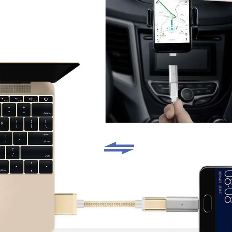 Магнитный Micro USB Женский со штепселем, для передачи данных и подзарядки конвертер адаптер для samsung Huawei Xiaomi HTC Android смартфон планшет