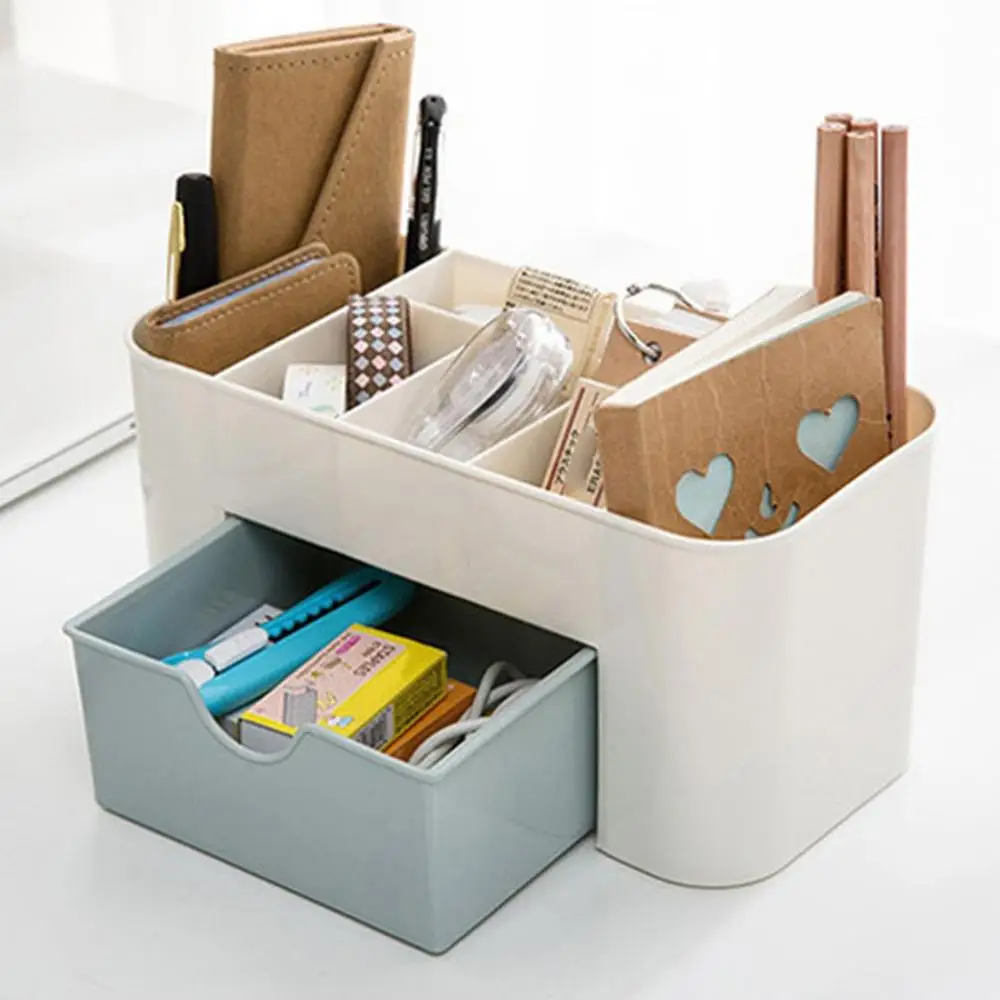 

Plastic Desktop Cosmetic Case With Small Drawer Storage Box Household Multifunctional Jewelry Box Storage Box