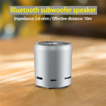 

KYYSLB A107 3W 2.6 Ohm Bluetooth Speaker Small Speaker Subwoofer Small Large Volume Mini Mobile Phone Small Steel Cannon