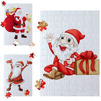 

20 Sets Blank Sublimation A4 Jigsaw Puzzle with 120 Pieces DIY Heat Press Transfer Crafts A4 Thermal Transfer Puzzle DIY Thermal