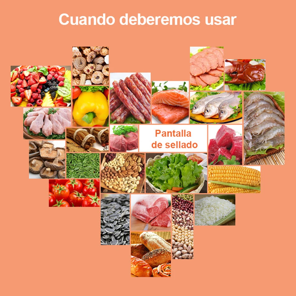Бытовая Пищевая электрическая автоматическая вакуумная упаковочная машина, включая 15 упаковочных пакетов