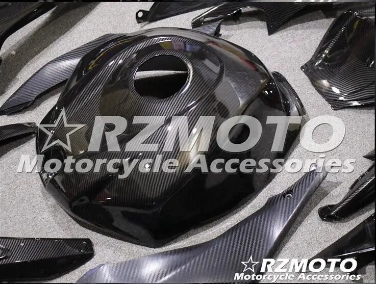 Мотоциклетный обтекатель abs комплект для SUZUKI GSXR1000 K7 2007-2008 углеродное волокно узор переводная вода печать Магазин № 0123