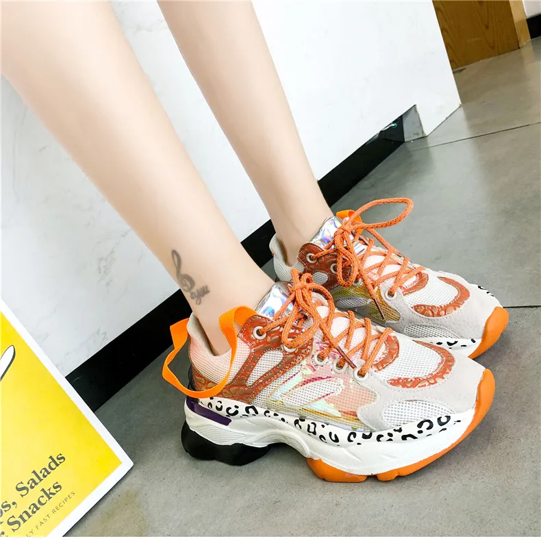 CAGILKZEL 2019 Women Platform Sneakers Fashion Woman Sneakers Shoes Casual Flats Soft Woman Chunky Shoes Ladies Shoes (8)