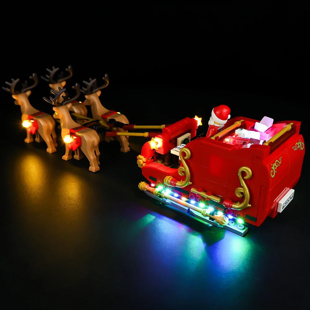 LED Light Kit For 40499 Santa’s Sleigh Christmas Series Children's Gifts DIY Toy Set (Not Including Building Blocks) 4