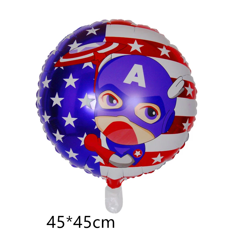 Balloons 1pcs Вечерние воздушные шары Бэтмена, Человека-паука, Железного человека, Халка, воздушные шары супергероя, Супермена, Детские воздушные шары с днем рождения - Цвет: Balloons 1pcs