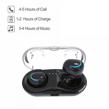 

Roreta TWS Bluetooth Earphones HiFi Stereo Sports Waterproof Wireless Music Earbuds Headsets With Microphone Charging Box