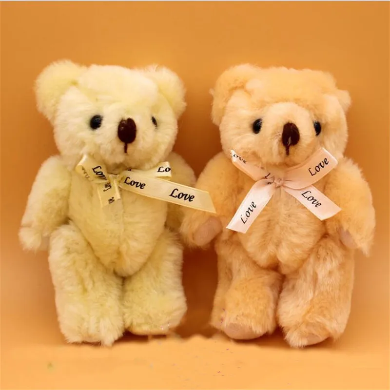 HANDANWEIRAN 1pcs 13cm Creative Joint Bear Short Plush Doll Premium pp Cotton Filled Decorative Pendant for 1 HANDANWEIRAN 1pcs 13cm Creative Joint Bear Short Plush Doll Premium pp Cotton Filled Decorative Pendant for 5