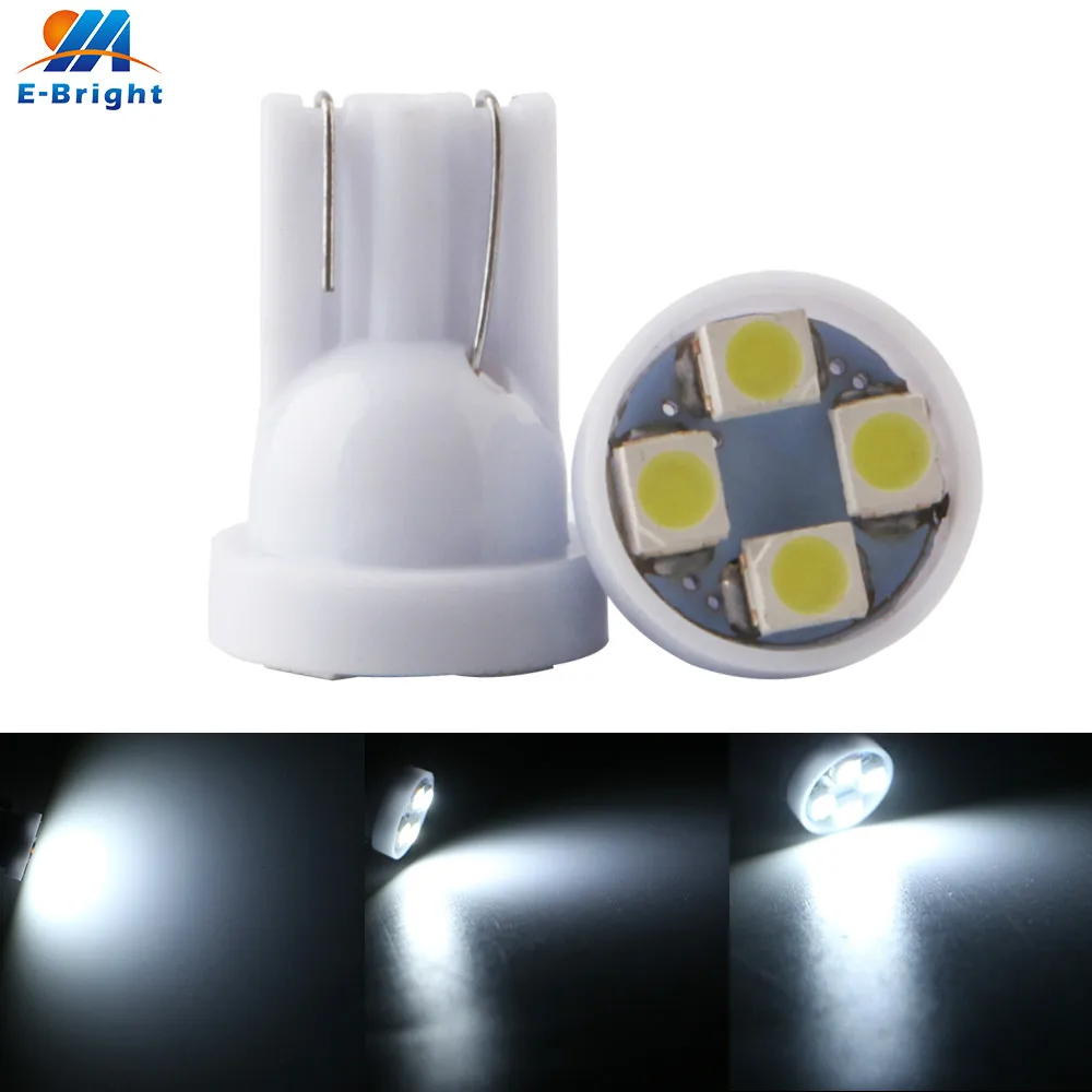 100pcs 24V DC W5W 194 168 T10 1210 4 SMD LED Bulbs White Auto Instrument Lights Reading Car Door | Автомобили и мотоциклы