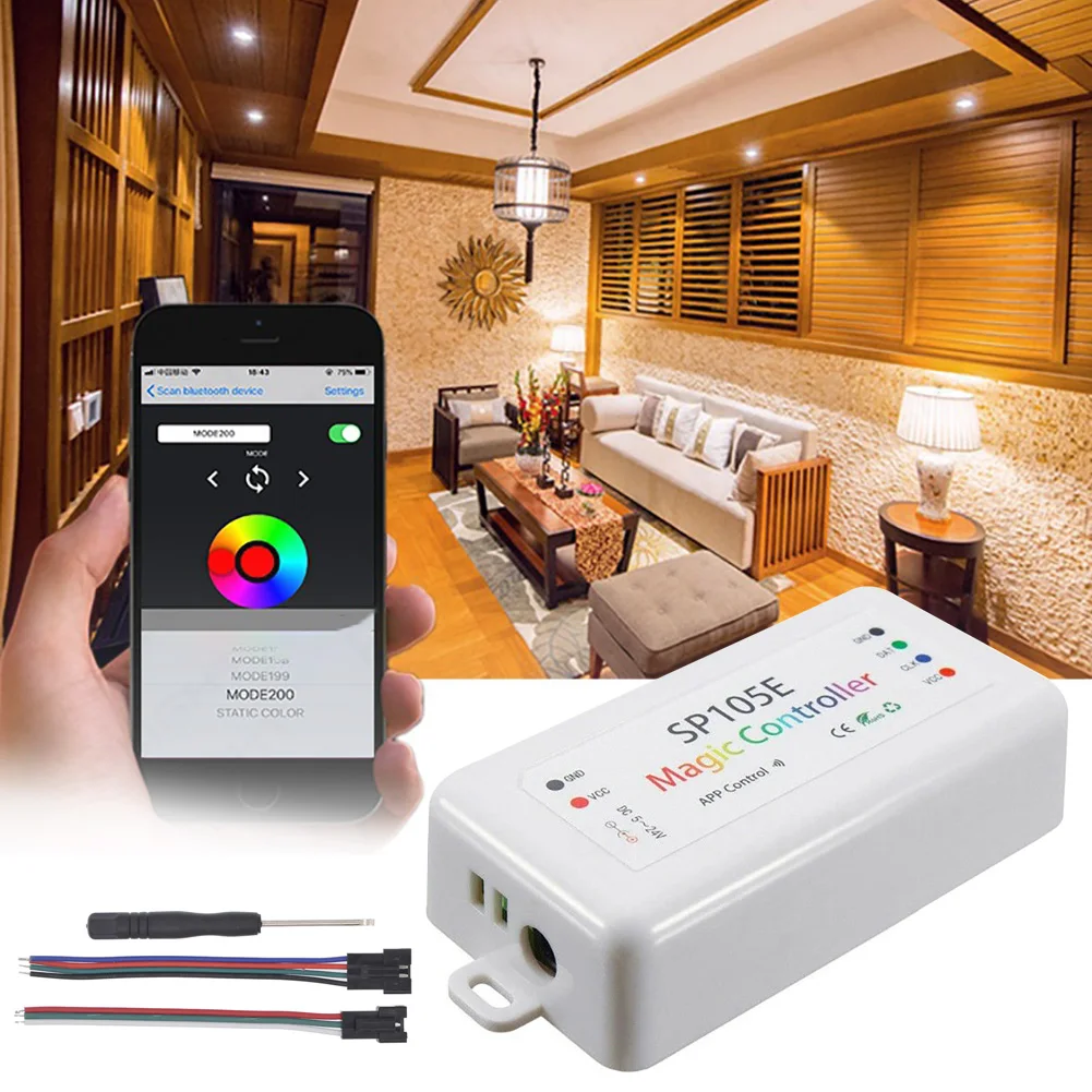 Wifi мини RGB Bluetooth контроллер мини музыка Bluetooth контроллер световая полоса контроллер для RGB RGBW светодиодный контроллер