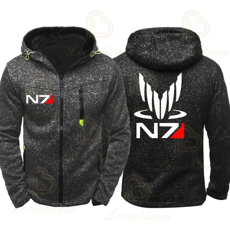

N7 Sweatshirt Autumn Long Sleeve Thin Hooded Jacket Game Same Clothes Men and Women Unisex Hooded Hoody Hoodies