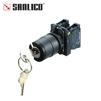 

waterproof key lock switch selector switch rotary switch knob switch two or three position SB5(LA68S XB5)-AG25
