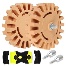 

4 Inch Decal Eraser Wheel Pad Rubber Disk Pneumatic Car Sticker Auto Repair Paint Tool Pneumatic Degumming Disc Remover Tools