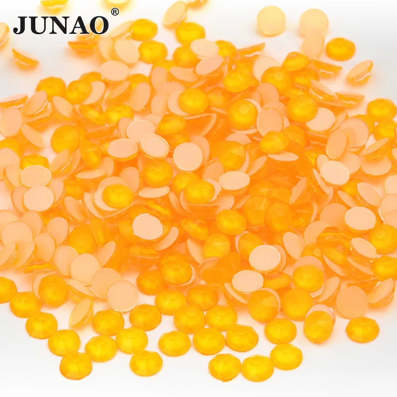 Neon Champange JUNAO SS20 неоновые стеклянные стразы для ногтей с плоской задней стороной, стеклянные стразы, стразы для обуви - Цвет: Neon Champange