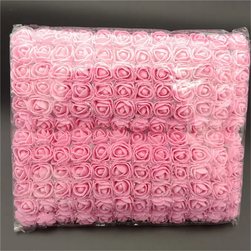144 шт " Искусственные цветы розы DIY материалы для рукоделия ПЕНА РОЗА украшение дома коробка наполнитель - Цвет: 1