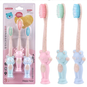 

3Pcs/set Kids Cartoon Soft-bristled Toothbrush Children Cute Bear Styles Toothbrush Baby Training Toothbrushes Kid Tooth Nursing