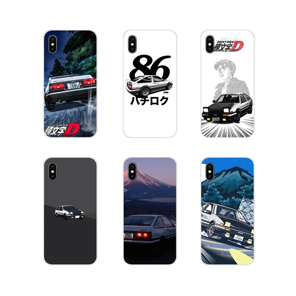 For Apple iPhone X XR XS 11 12Pro MAX 4S 5S 5C SE 2020 6S 7 8 Plus ipod 5 6 Accessories Phone Cases Covers INITIAL D AE86 | Мобильные