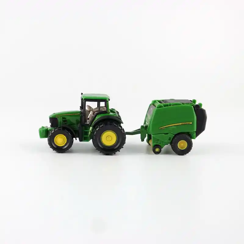 john deere tractor and round baler toy