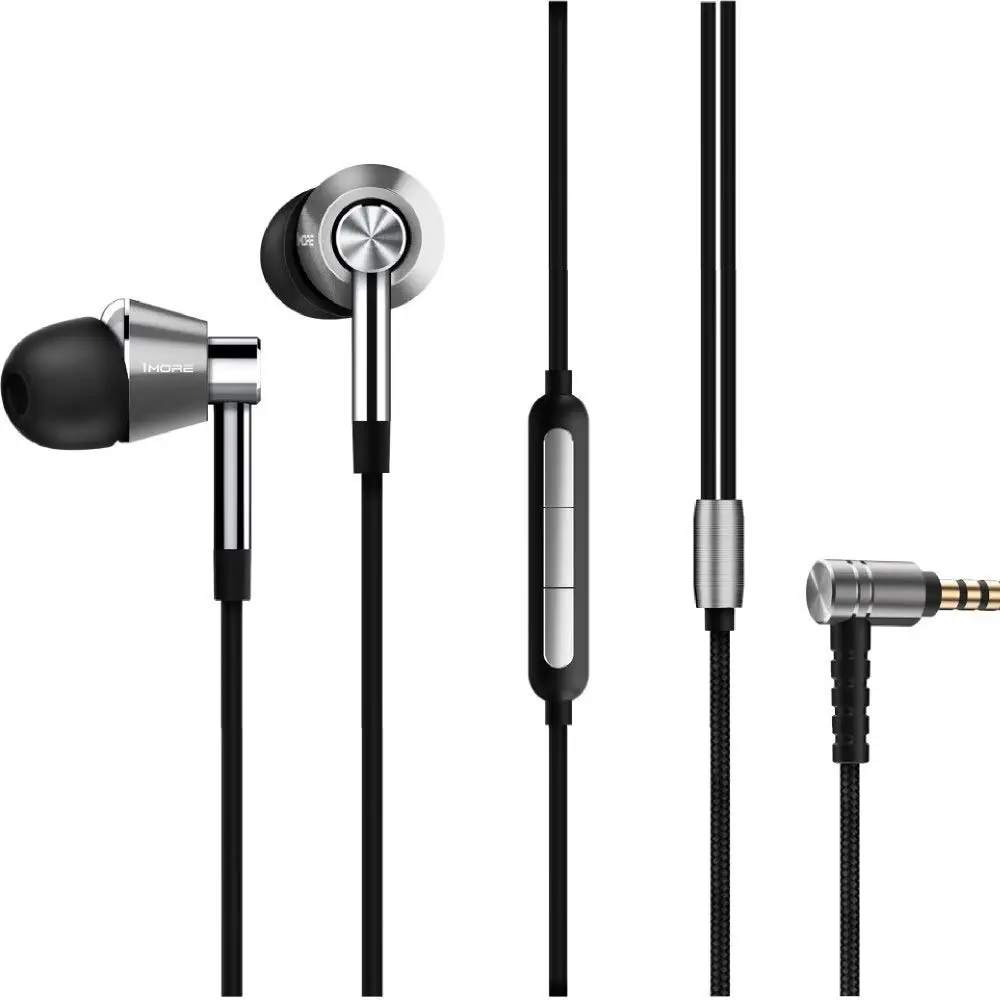 Ceny 1 więcej potrójny sterownik słuchawki douszne słuchawki douszne dla iOS i Android telefon xiaomi kompatybilny mikrofon i pilot E1001