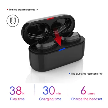 

TWS Wireless Earphone Bluetooth Earbuds 5.0 Hifi Stereo Sound IPX7 Waterproof Earbuds Mini Headsets for Huawei Xiaomi Samsung