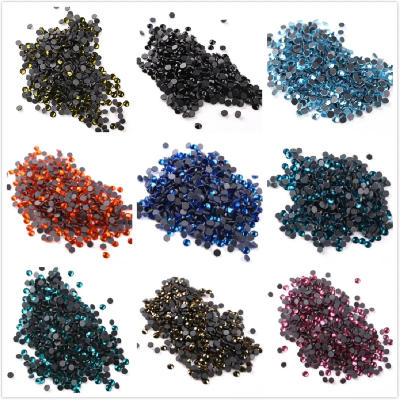 

SS20 All Colors 100gross DMC Quality Flatback Hot Fix Crystal Rhinestones For Nail Art Decorations
