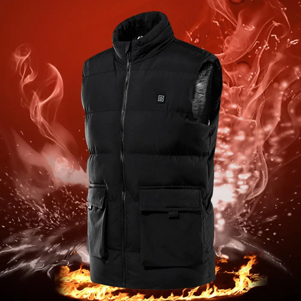 

New Skiing Heating Vest Washable Men's Casual Vest Charging Heating USB Connector Intelligent Constant Temperature Heating Vest