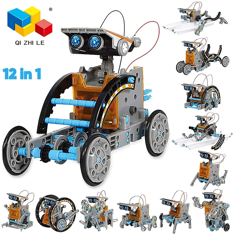 Solar Robot Kits High-Tech Science Toys for Boys and Girls Intellectual 12 In 1 Development Diye Ducational Kids | Игрушки и хобби