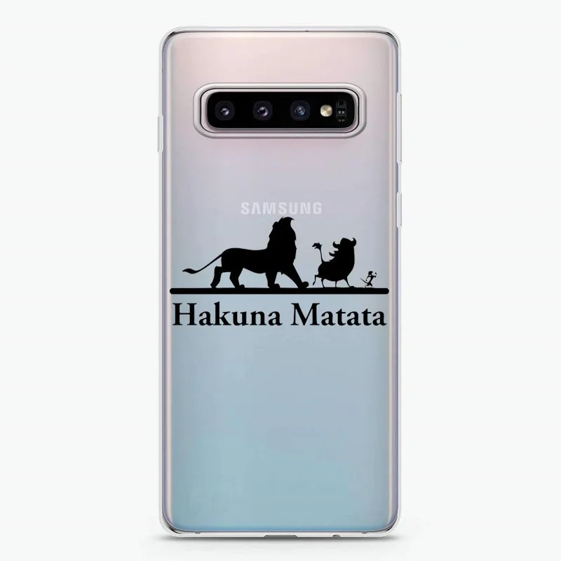 TPU Чехол для телефона Lion King Nala simba timon Hakuna Matata Pumba для samsung S6 S7 Edge S8 S9 Plus S10 Lite S10 Plus Note 9 - Цвет: TPU