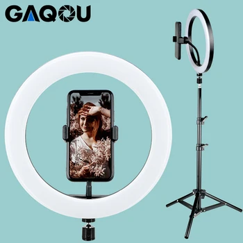 

10inch LED Ring Light Photo Studio Camera Photography Dimmable Video light for Youtube Makeup Selfie with Tripod Phone Holder